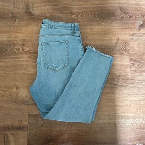 Abercrombie & Fitch Light Blue Cropped Jeans